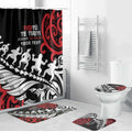 Honour The Treaty New Zealand Personalised Bathroom Set Toitu Te Tiriti Half Fern Haka Dance - Aussie Hoodie