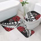 Honour The Treaty New Zealand Personalised Bathroom Set Toitu Te Tiriti Half Fern Haka Dance - Aussie Hoodie