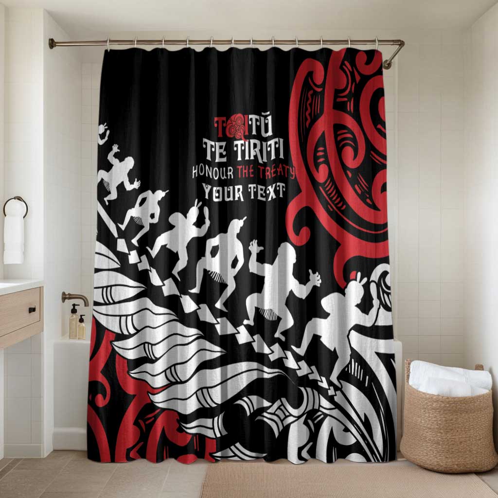 Honour The Treaty New Zealand Personalised Bathroom Set Toitu Te Tiriti Half Fern Haka Dance - Aussie Hoodie