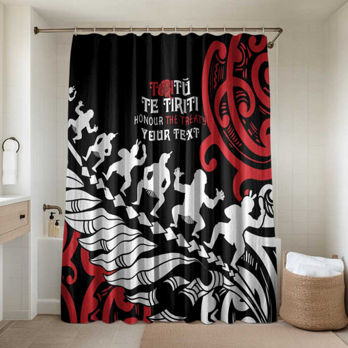 Honour The Treaty New Zealand Personalised Bathroom Set Toitu Te Tiriti Half Fern Haka Dance - Aussie Hoodie