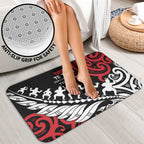 Honour The Treaty New Zealand Personalised Bathroom Set Toitu Te Tiriti Half Fern Haka Dance - Aussie Hoodie