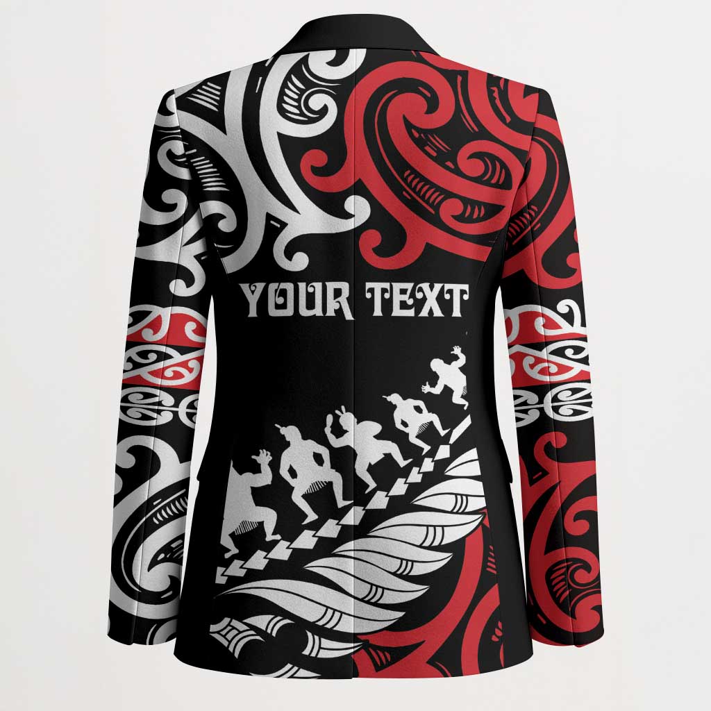 Honour The Treaty New Zealand Personalised Blazer Toitu Te Tiriti Half Fern Haka Dance - Aussie Hoodie