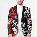 Honour The Treaty New Zealand Personalised Blazer Toitu Te Tiriti Half Fern Haka Dance - Aussie Hoodie