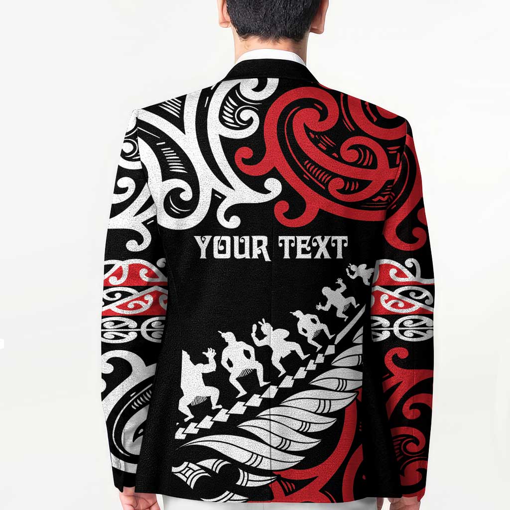 Honour The Treaty New Zealand Personalised Blazer Toitu Te Tiriti Half Fern Haka Dance - Aussie Hoodie