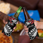 Honour The Treaty New Zealand Personalised 4 in 1 Can Cooler Tumbler Toitu Te Tiriti Half Fern with Haka dance