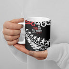 Honour The Treaty New Zealand Personalised Ceramic Mug Toitu Te Tiriti Half Fern Haka Dance - Aussie Hoodie