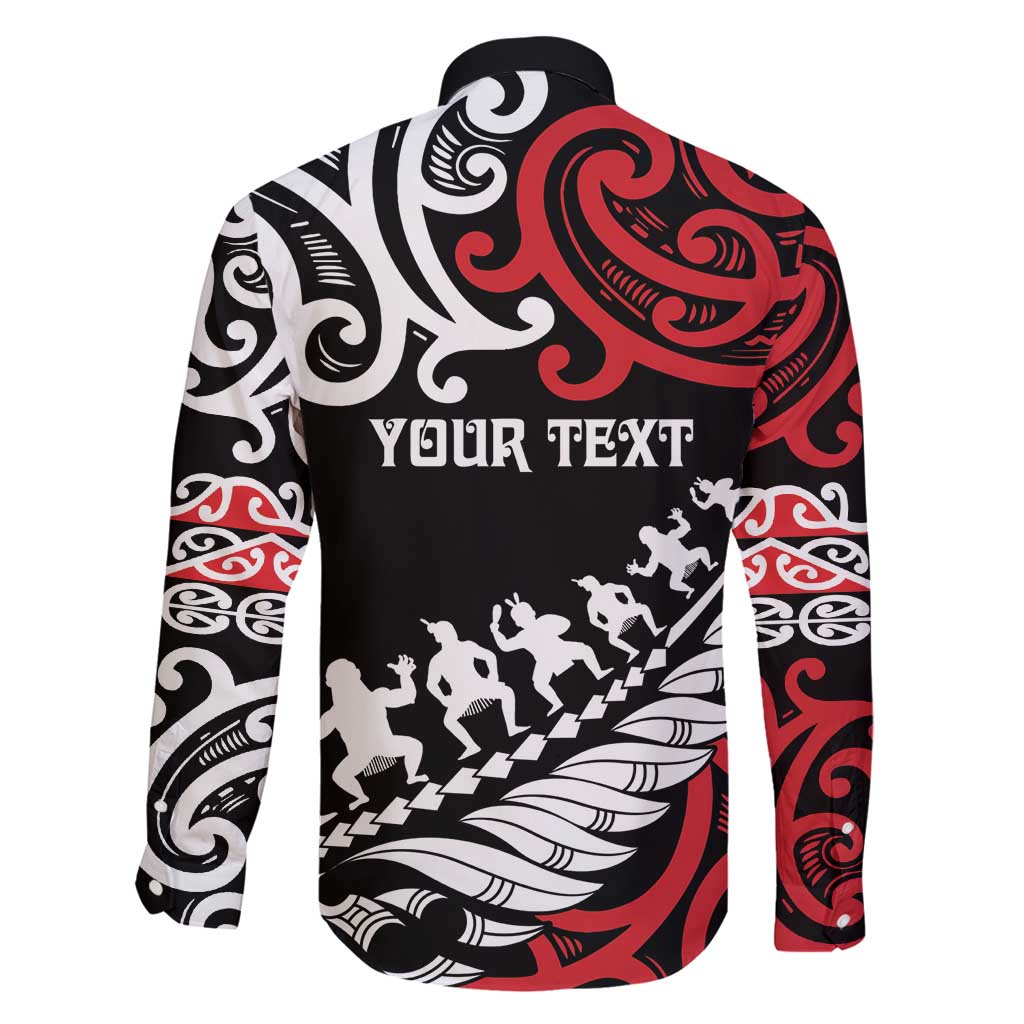 Honour The Treaty New Zealand Personalised Family Matching Mermaid Dress and Hawaiian Shirt Toitu Te Tiriti Half Fern with Haka dance