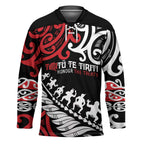 Honour The Treaty New Zealand Personalised Hockey Jersey Toitu Te Tiriti Half Fern Haka Dance - Aussie Hoodie