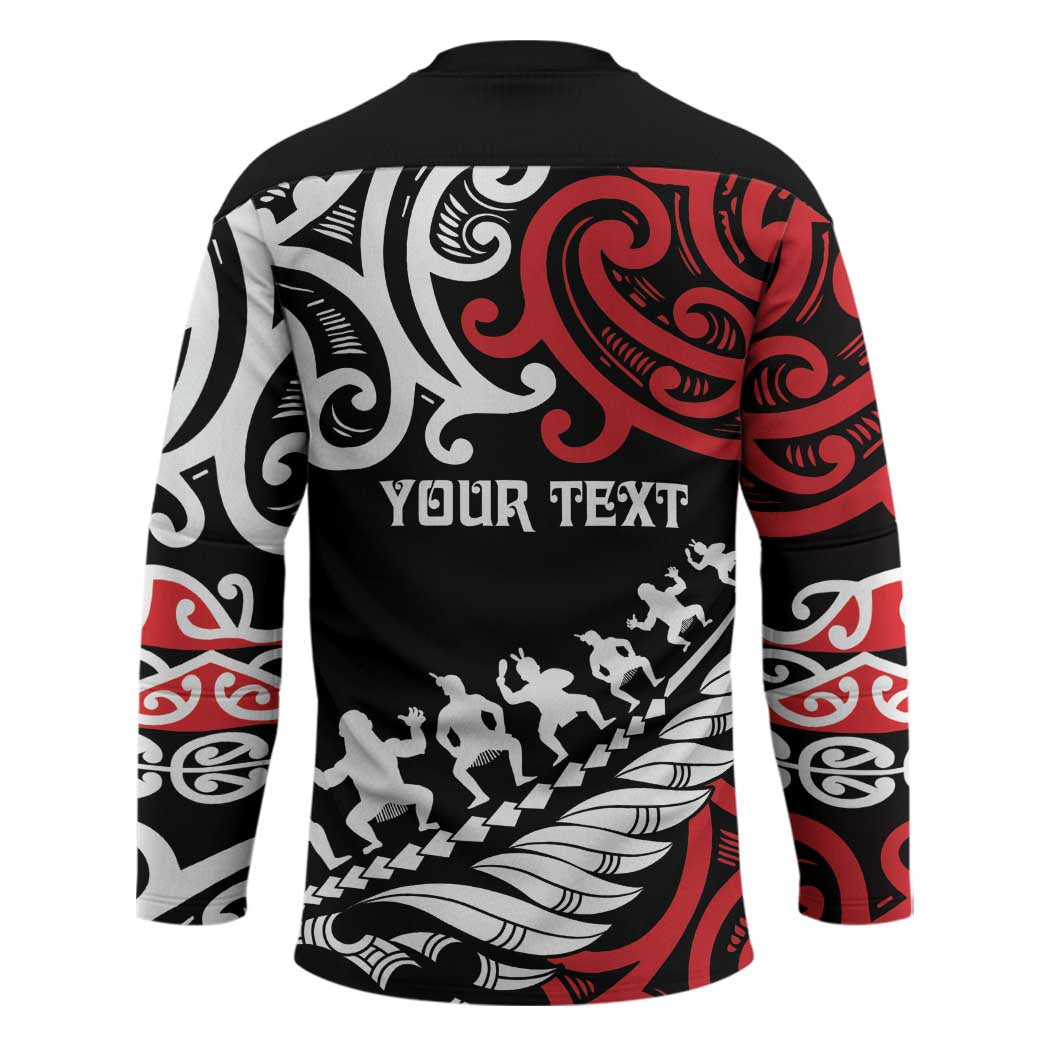 Honour The Treaty New Zealand Personalised Hockey Jersey Toitu Te Tiriti Half Fern Haka Dance - Aussie Hoodie