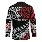 Honour The Treaty New Zealand Personalised Hockey Jersey Toitu Te Tiriti Half Fern Haka Dance - Aussie Hoodie