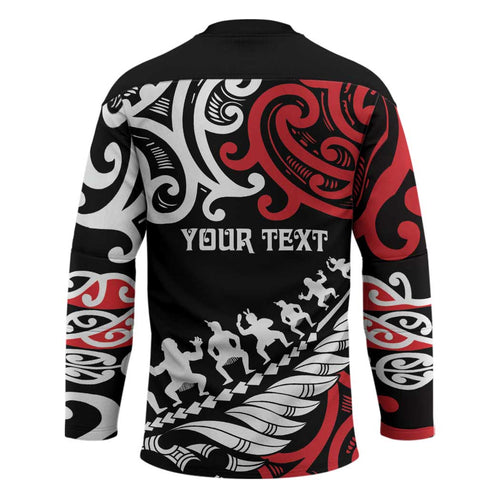 Honour The Treaty New Zealand Personalised Hockey Jersey Toitu Te Tiriti Half Fern Haka Dance - Aussie Hoodie