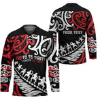Honour The Treaty New Zealand Personalised Hockey Jersey Toitu Te Tiriti Half Fern Haka Dance - Aussie Hoodie