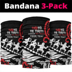 Honour The Treaty New Zealand Personalised Neck Gaiter Toitu Te Tiriti Half Fern Haka Dance LT9