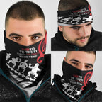 Honour The Treaty New Zealand Personalised Neck Gaiter Toitu Te Tiriti Half Fern Haka Dance LT9