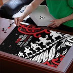 Honour The Treaty New Zealand Personalised Puzzle Toitu Te Tiriti Half Fern Haka Dance - Aussie Hoodie