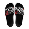 Honour The Treaty New Zealand Personalised Slide Sandals Toitu Te Tiriti Half Fern Haka Dance - Aussie Hoodie