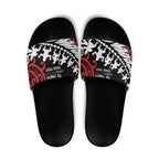 Honour The Treaty New Zealand Personalised Slide Sandals Toitu Te Tiriti Half Fern Haka Dance - Aussie Hoodie