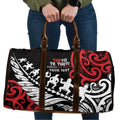 Honour The Treaty New Zealand Personalised Travel Bag Toitu Te Tiriti Half Fern Haka Dance - Aussie Hoodie