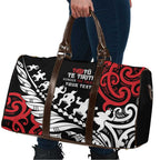 Honour The Treaty New Zealand Personalised Travel Bag Toitu Te Tiriti Half Fern Haka Dance - Aussie Hoodie