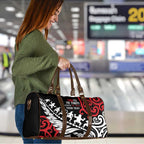 Honour The Treaty New Zealand Personalised Travel Bag Toitu Te Tiriti Half Fern Haka Dance - Aussie Hoodie