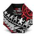 Honour The Treaty New Zealand Personalised Umbrella Toitu Te Tiriti Half Fern Haka Dance - Aussie Hoodie