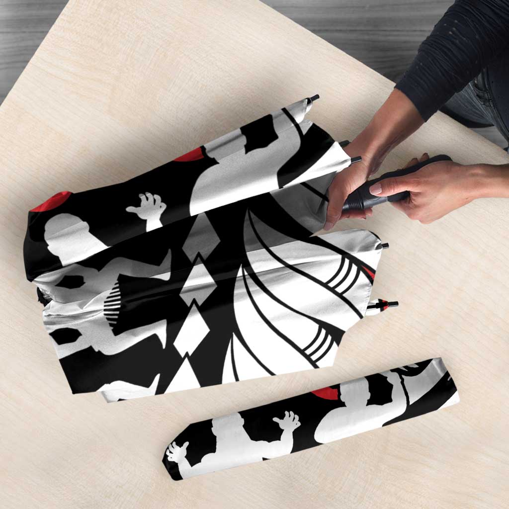 Honour The Treaty New Zealand Personalised Umbrella Toitu Te Tiriti Half Fern Haka Dance - Aussie Hoodie