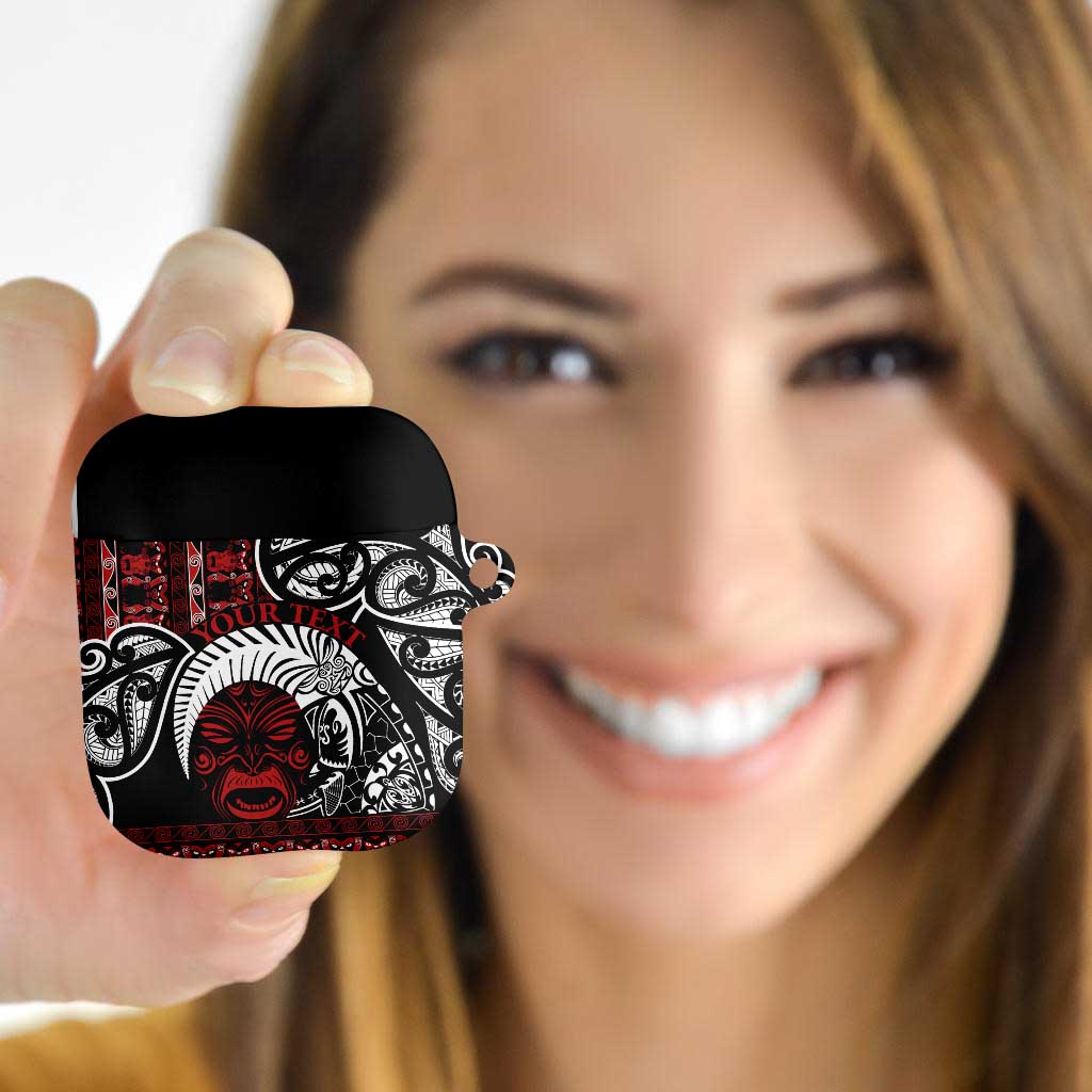 Honour The Treaty New Zealand Personalised AirPods Case Toitu Te Tiriti Indigenous Maori Face - Aussie Hoodie