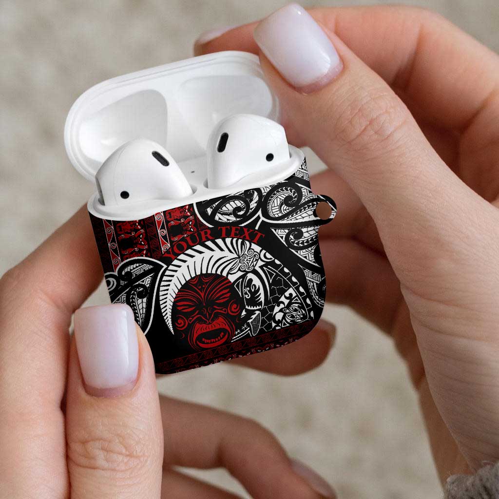 Honour The Treaty New Zealand Personalised AirPods Case Toitu Te Tiriti Indigenous Maori Face - Aussie Hoodie