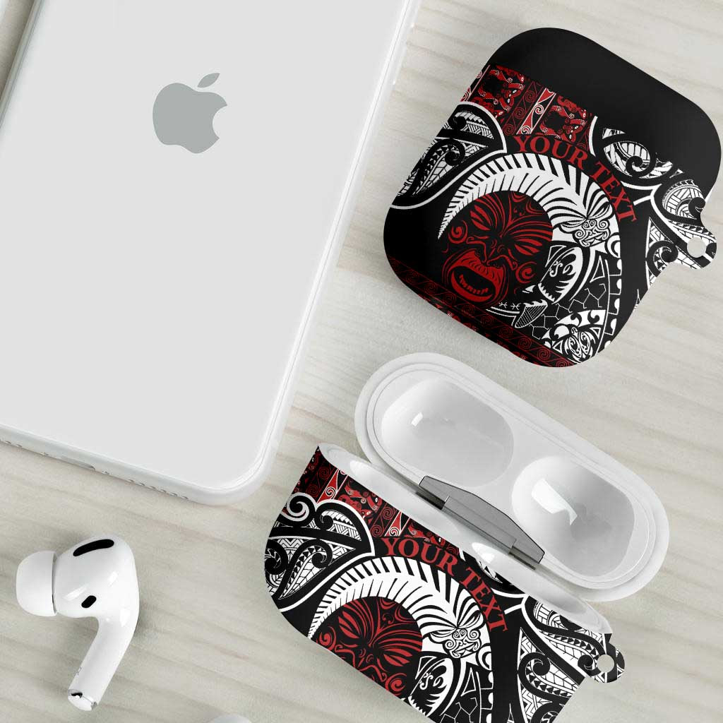 Honour The Treaty New Zealand Personalised AirPods Case Toitu Te Tiriti Indigenous Maori Face - Aussie Hoodie