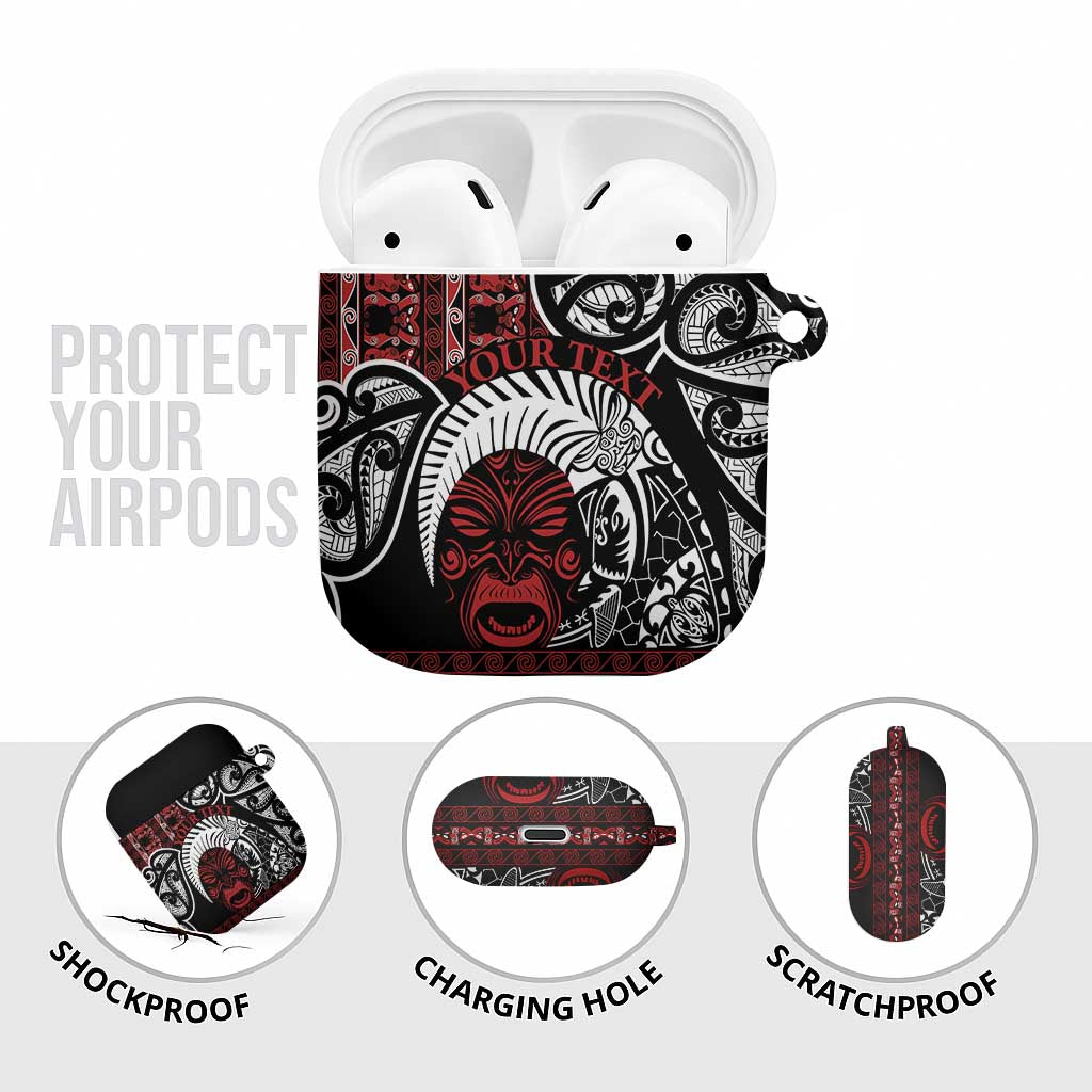 Honour The Treaty New Zealand Personalised AirPods Case Toitu Te Tiriti Indigenous Maori Face - Aussie Hoodie