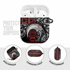 Honour The Treaty New Zealand Personalised AirPods Case Toitu Te Tiriti Indigenous Maori Face - Aussie Hoodie