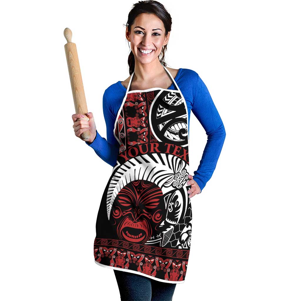 Honour The Treaty New Zealand Personalised Apron Toitu Te Tiriti Indigenous Maori Face - Aussie Hoodie