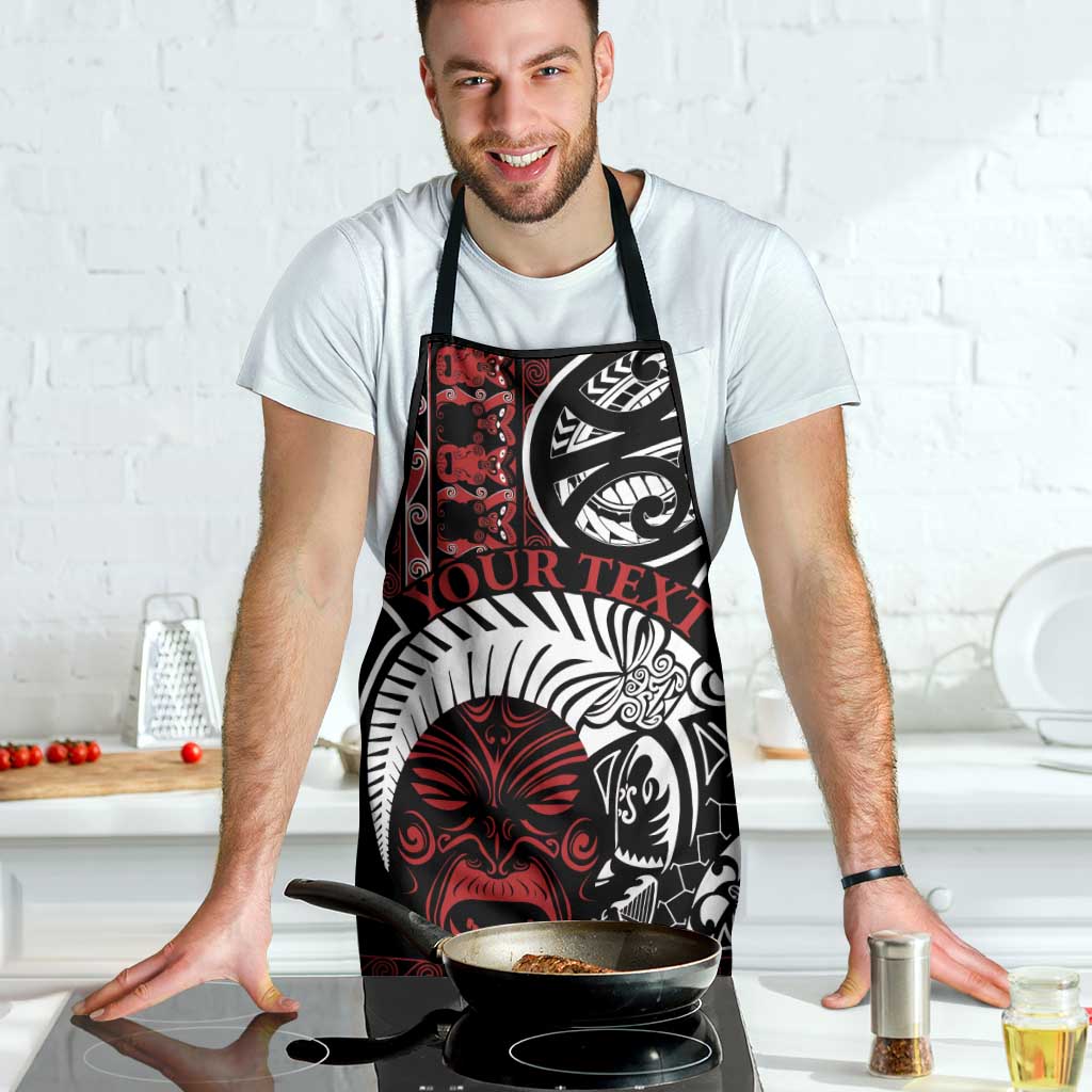 Honour The Treaty New Zealand Personalised Apron Toitu Te Tiriti Indigenous Maori Face - Aussie Hoodie
