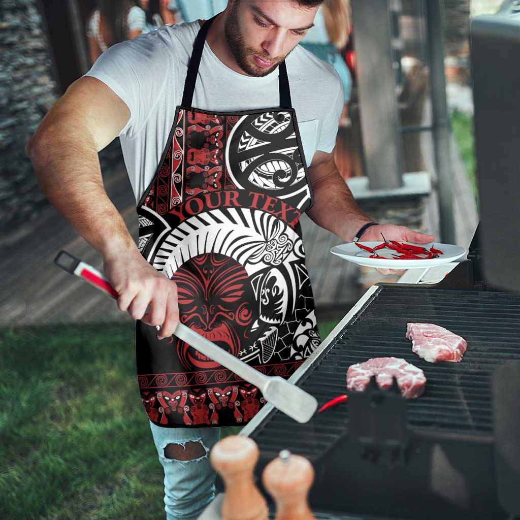 Honour The Treaty New Zealand Personalised Apron Toitu Te Tiriti Indigenous Maori Face - Aussie Hoodie