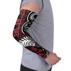 Honour The Treaty New Zealand Personalised Arm Sleeves Toitu Te Tiriti Indigenous Maori Face - Aussie Hoodie