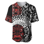 Honour The Treaty New Zealand Personalised Baseball Jersey Toitu Te Tiriti Indigenous Maori Face