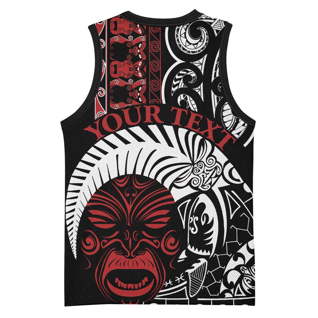 Honour The Treaty New Zealand Personalised Basketball Jersey Toitu Te Tiriti Indigenous Maori Face - Aussie Hoodie