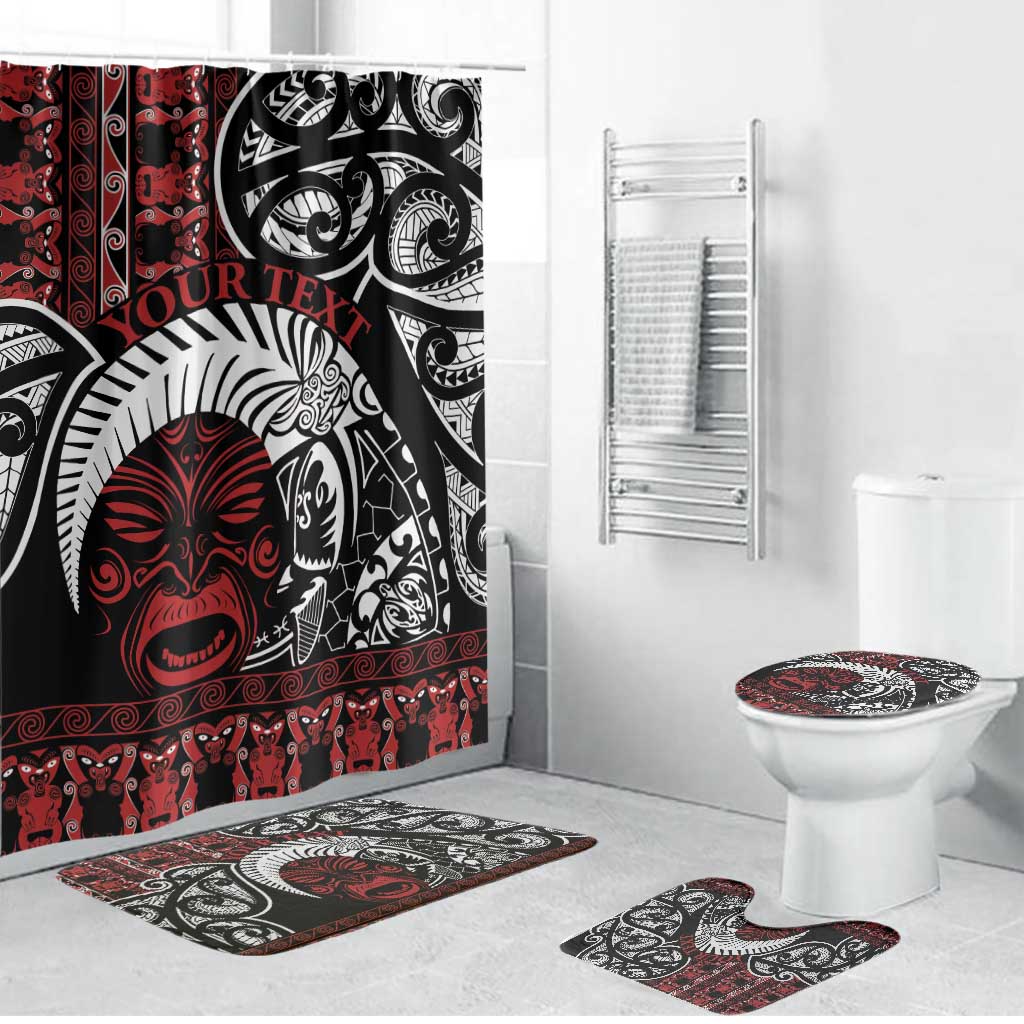 Honour The Treaty New Zealand Personalised Bathroom Set Toitu Te Tiriti Indigenous Maori Face - Aussie Hoodie