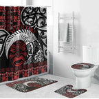 Honour The Treaty New Zealand Personalised Bathroom Set Toitu Te Tiriti Indigenous Maori Face - Aussie Hoodie