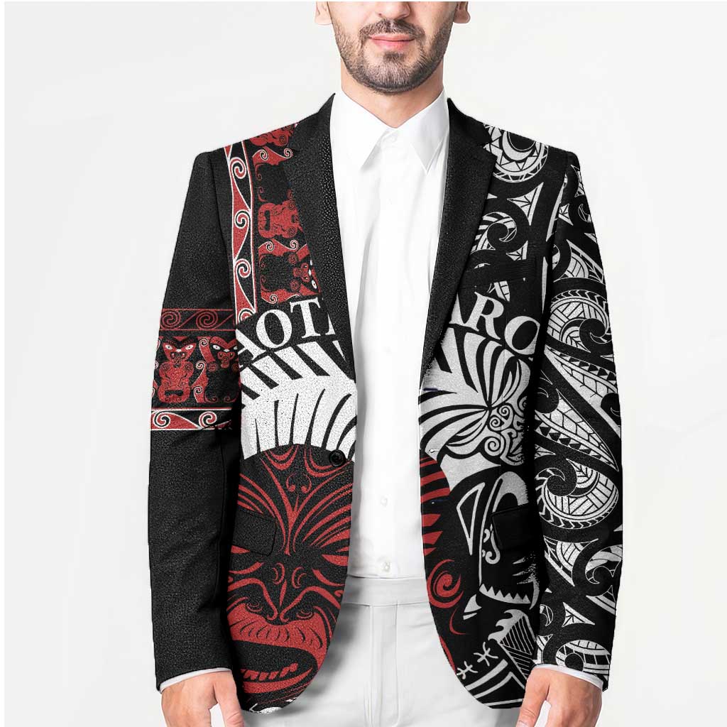 Honour The Treaty New Zealand Personalised Blazer Toitu Te Tiriti Indigenous Maori Face - Aussie Hoodie