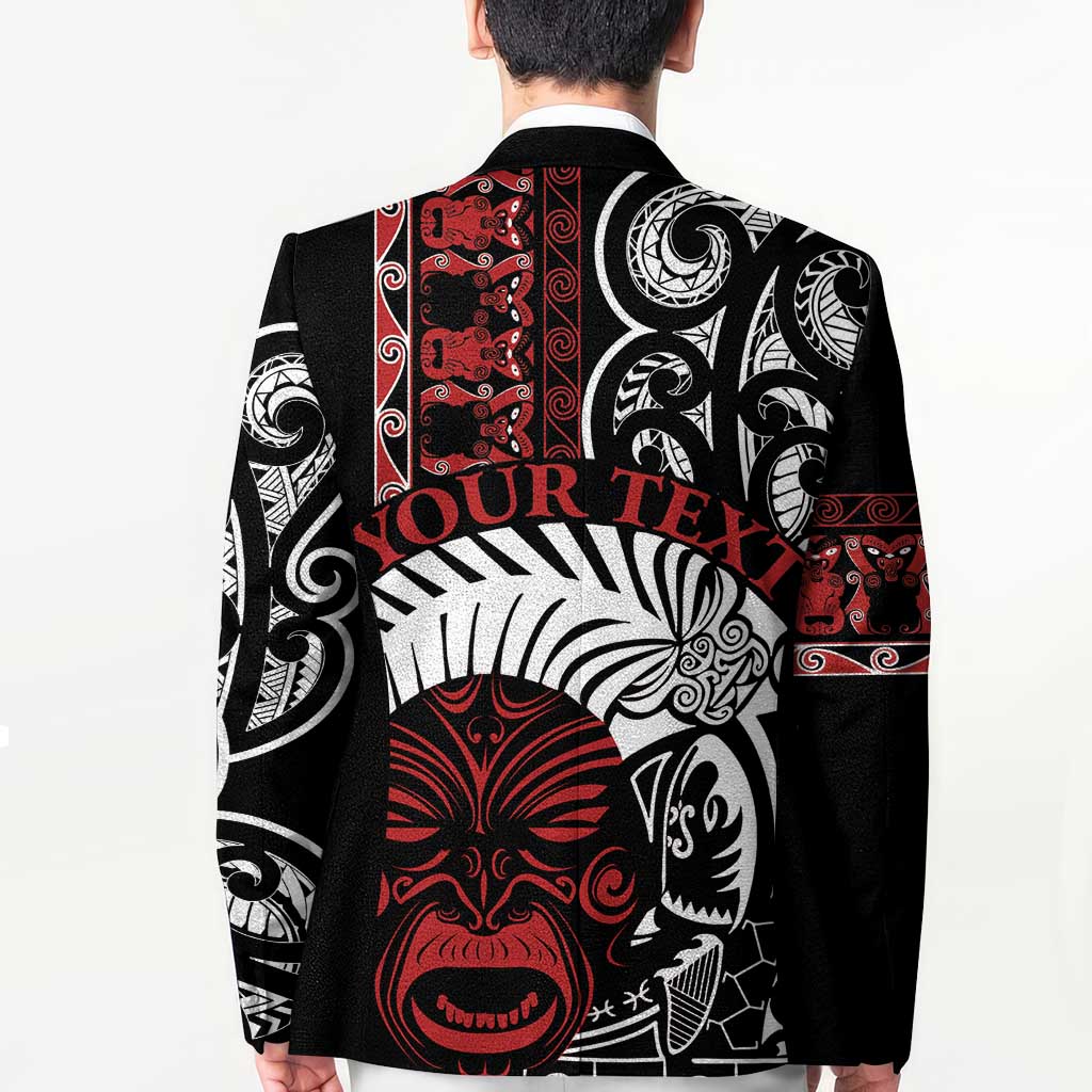 Honour The Treaty New Zealand Personalised Blazer Toitu Te Tiriti Indigenous Maori Face - Aussie Hoodie
