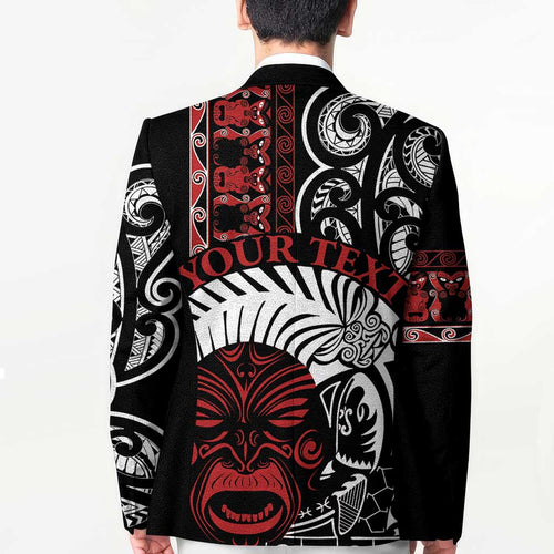 Honour The Treaty New Zealand Personalised Blazer Toitu Te Tiriti Indigenous Maori Face - Aussie Hoodie