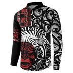Honour The Treaty New Zealand Personalised Button Sweatshirt Toitu Te Tiriti Indigenous Maori Face