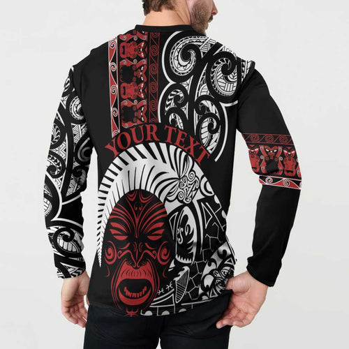Honour The Treaty New Zealand Personalised Button Sweatshirt Toitu Te Tiriti Indigenous Maori Face