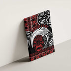 Honour The Treaty New Zealand Personalised Canvas Wall Art Toitu Te Tiriti Indigenous Maori Face