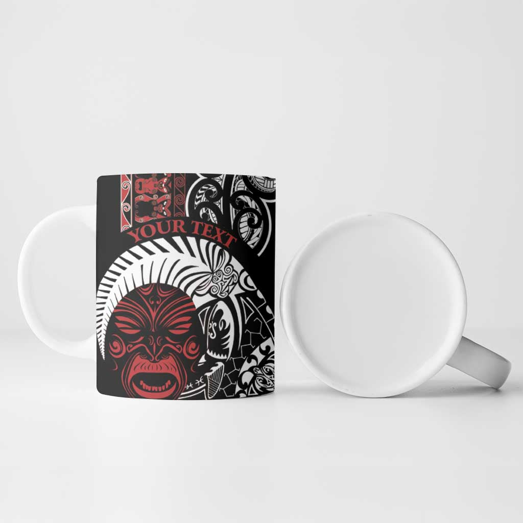 Honour The Treaty New Zealand Personalised Ceramic Mug Toitu Te Tiriti Indigenous Maori Face - Aussie Hoodie