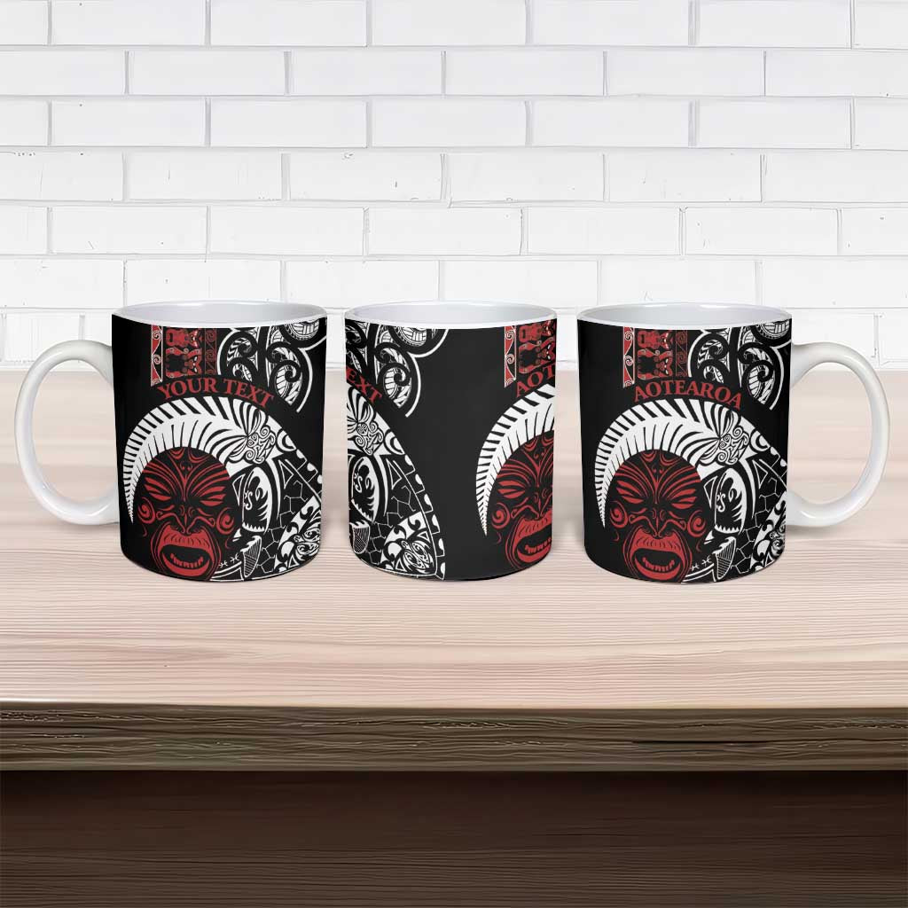 Honour The Treaty New Zealand Personalised Ceramic Mug Toitu Te Tiriti Indigenous Maori Face - Aussie Hoodie