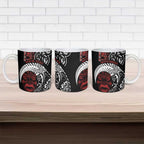 Honour The Treaty New Zealand Personalised Ceramic Mug Toitu Te Tiriti Indigenous Maori Face - Aussie Hoodie