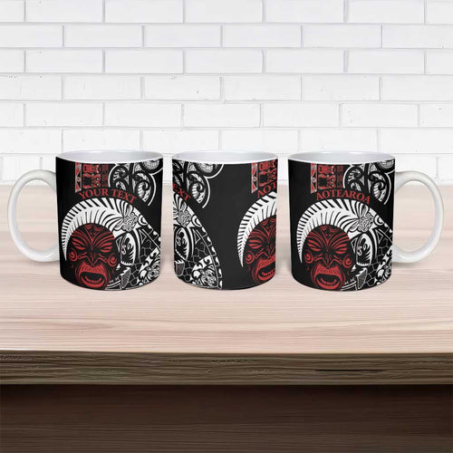 Honour The Treaty New Zealand Personalised Ceramic Mug Toitu Te Tiriti Indigenous Maori Face - Aussie Hoodie