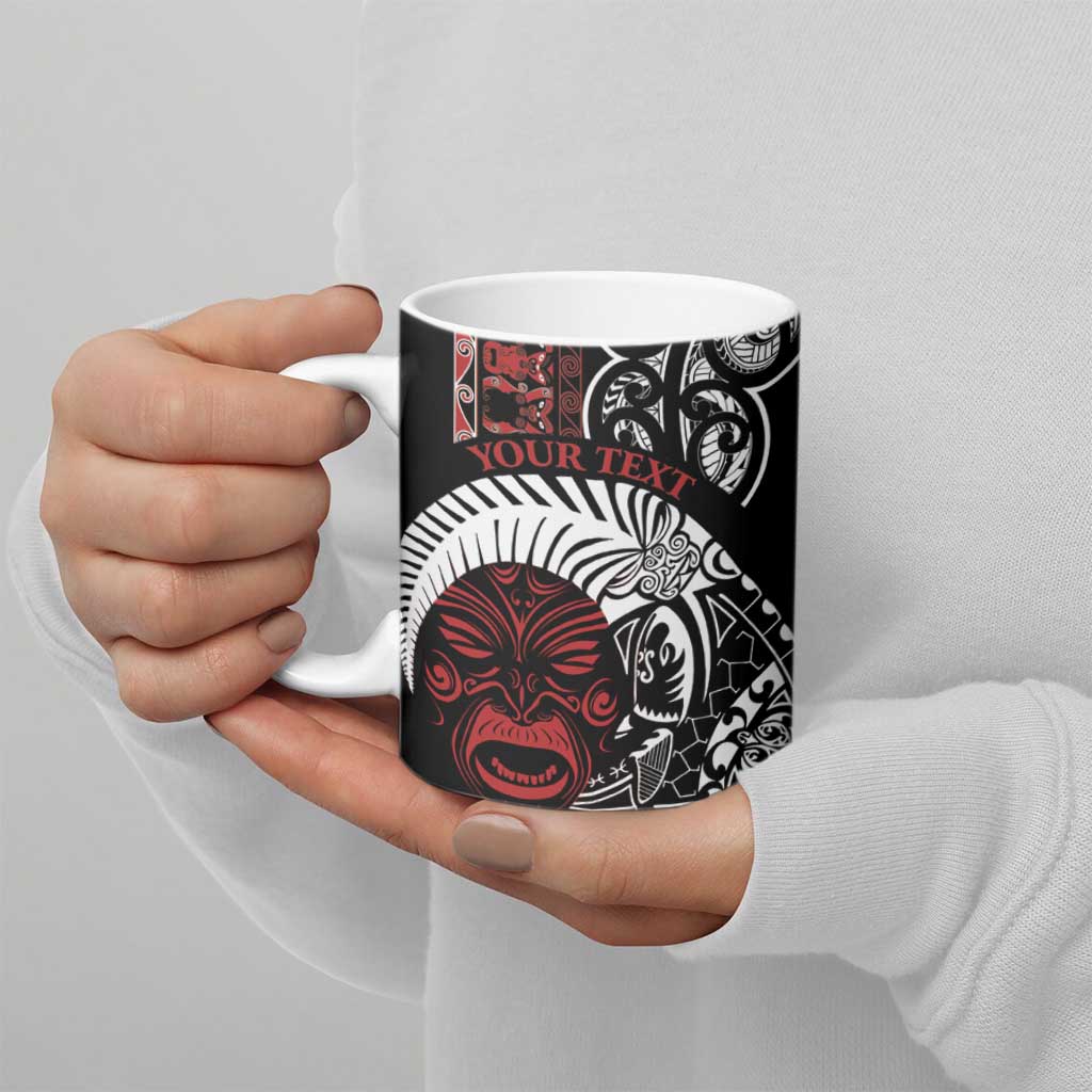 Honour The Treaty New Zealand Personalised Ceramic Mug Toitu Te Tiriti Indigenous Maori Face - Aussie Hoodie